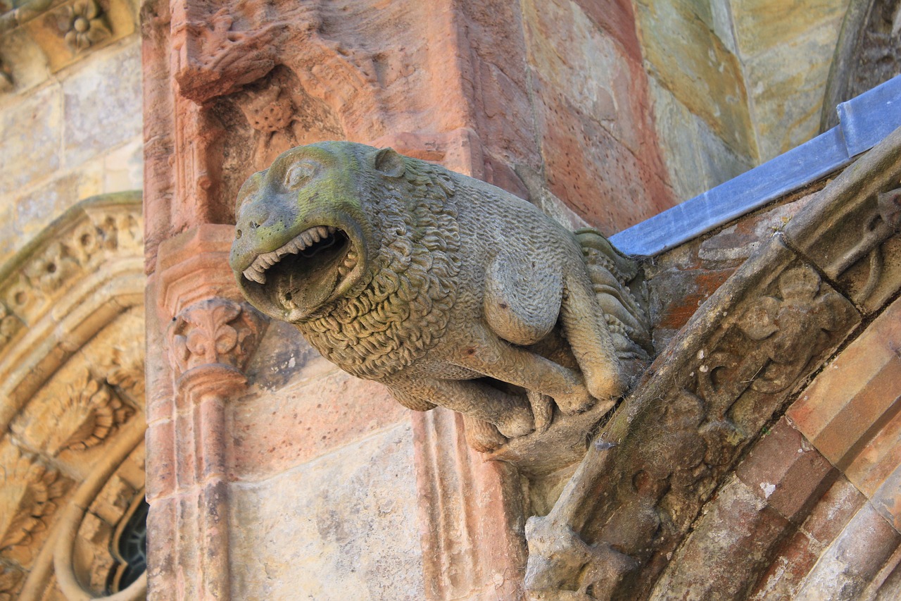 da vinci code rosslyn chapel gothic architecture free photo