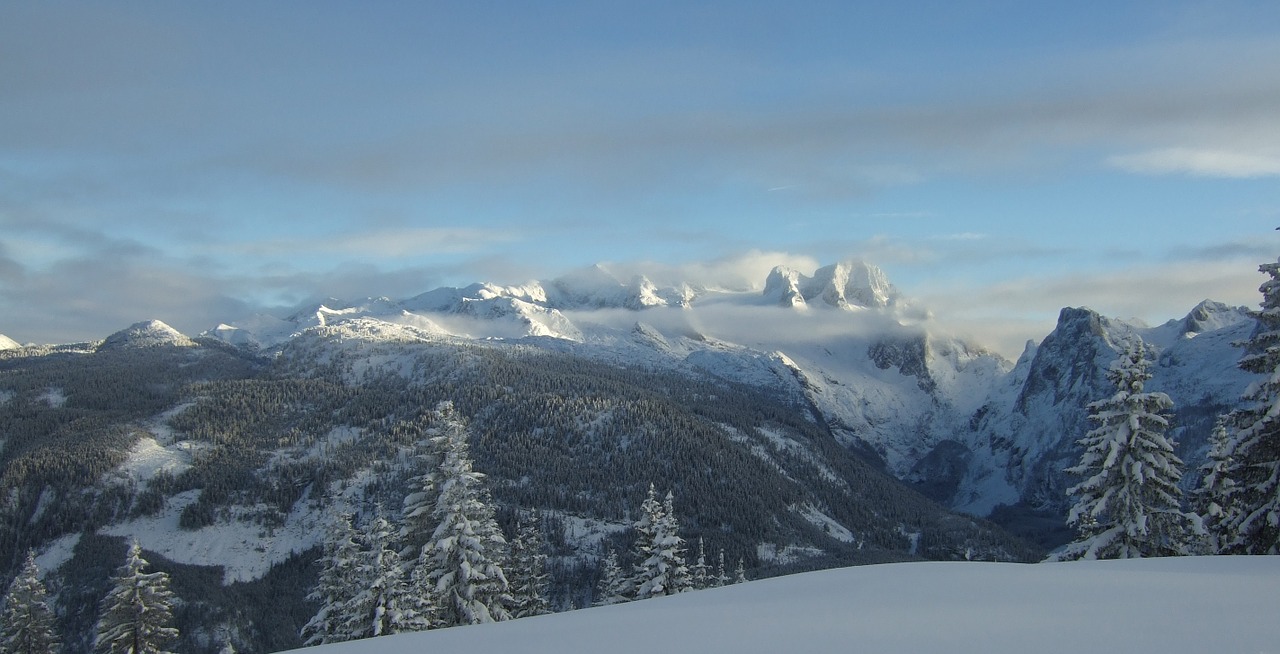 dachstein panorama winter free photo