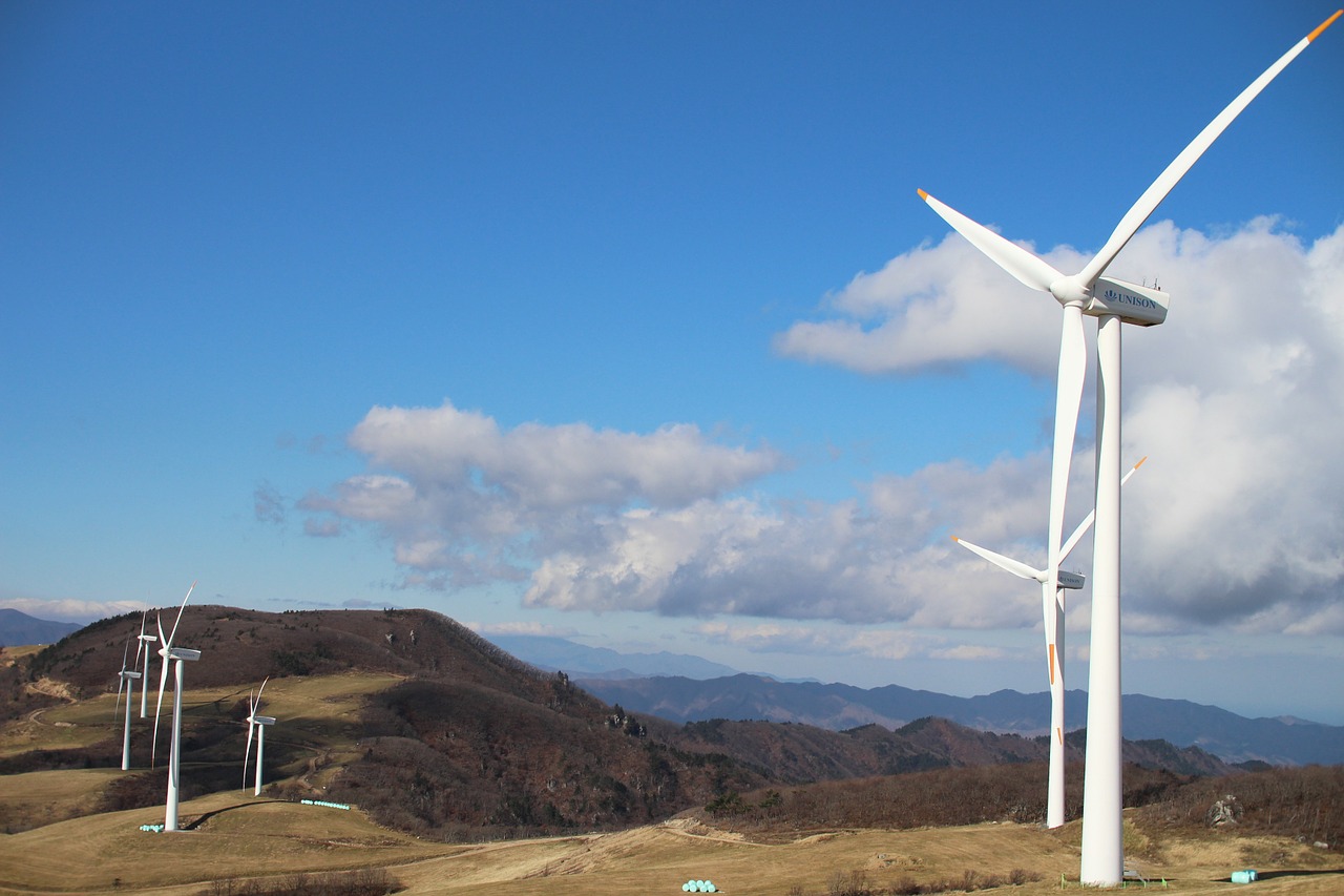 daegwallyeong ranch windmill wind free photo