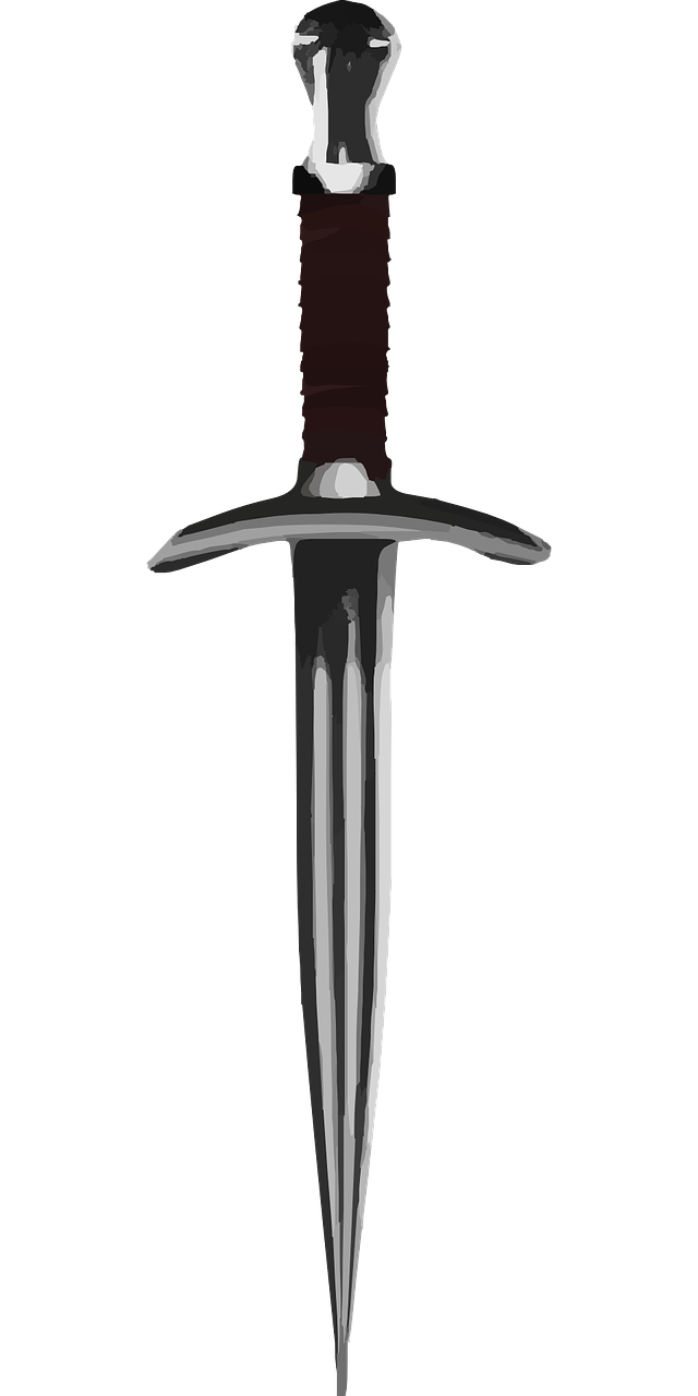 dagger downward medieval free photo