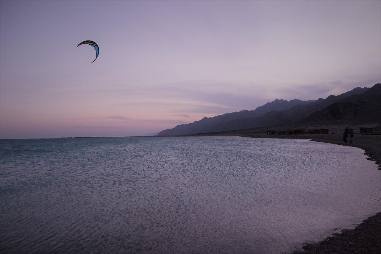 dahab blue lagoon kitesurfing free photo