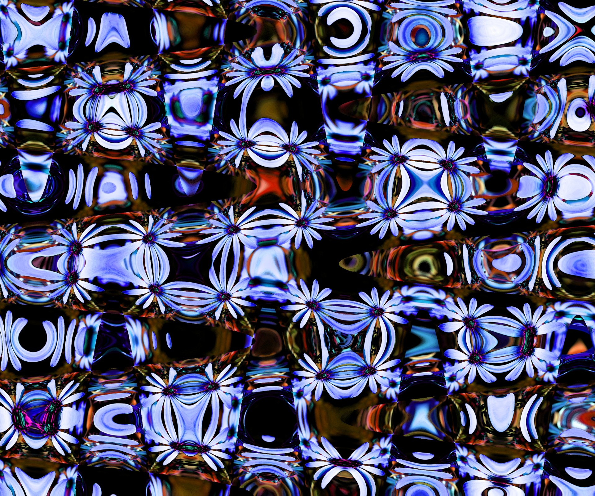 pattern flower glasslike free photo