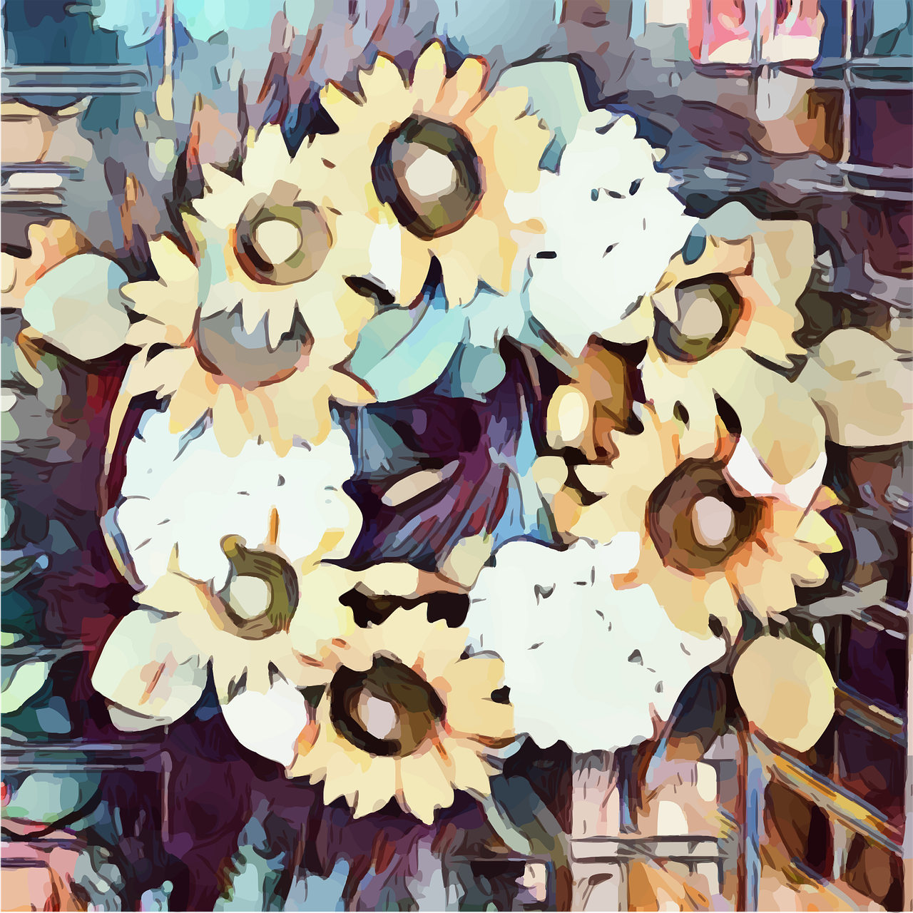 daisy  floral  wreath free photo