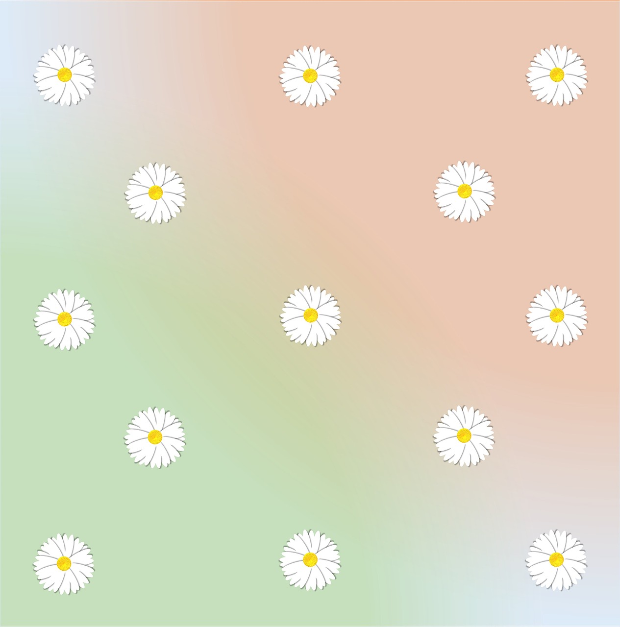 daisy design pattern free photo