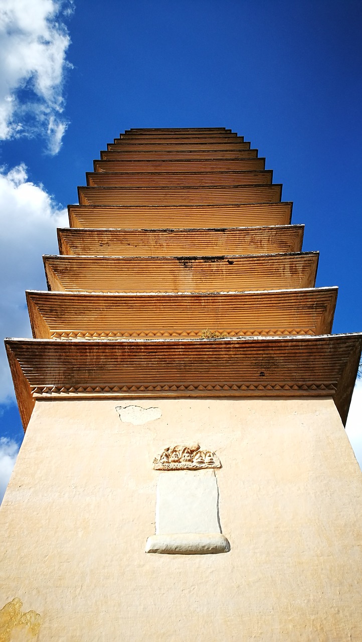 dali chongsheng temple three towers free photo