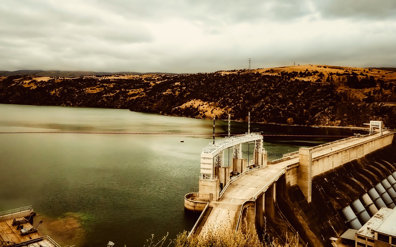 dam architecture panorama free photo