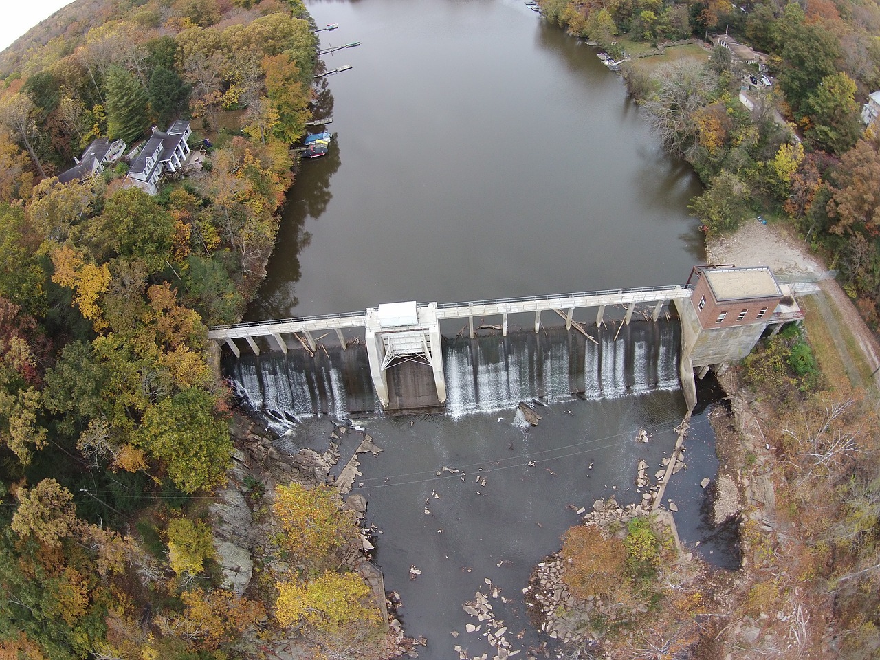 dam lake river free photo