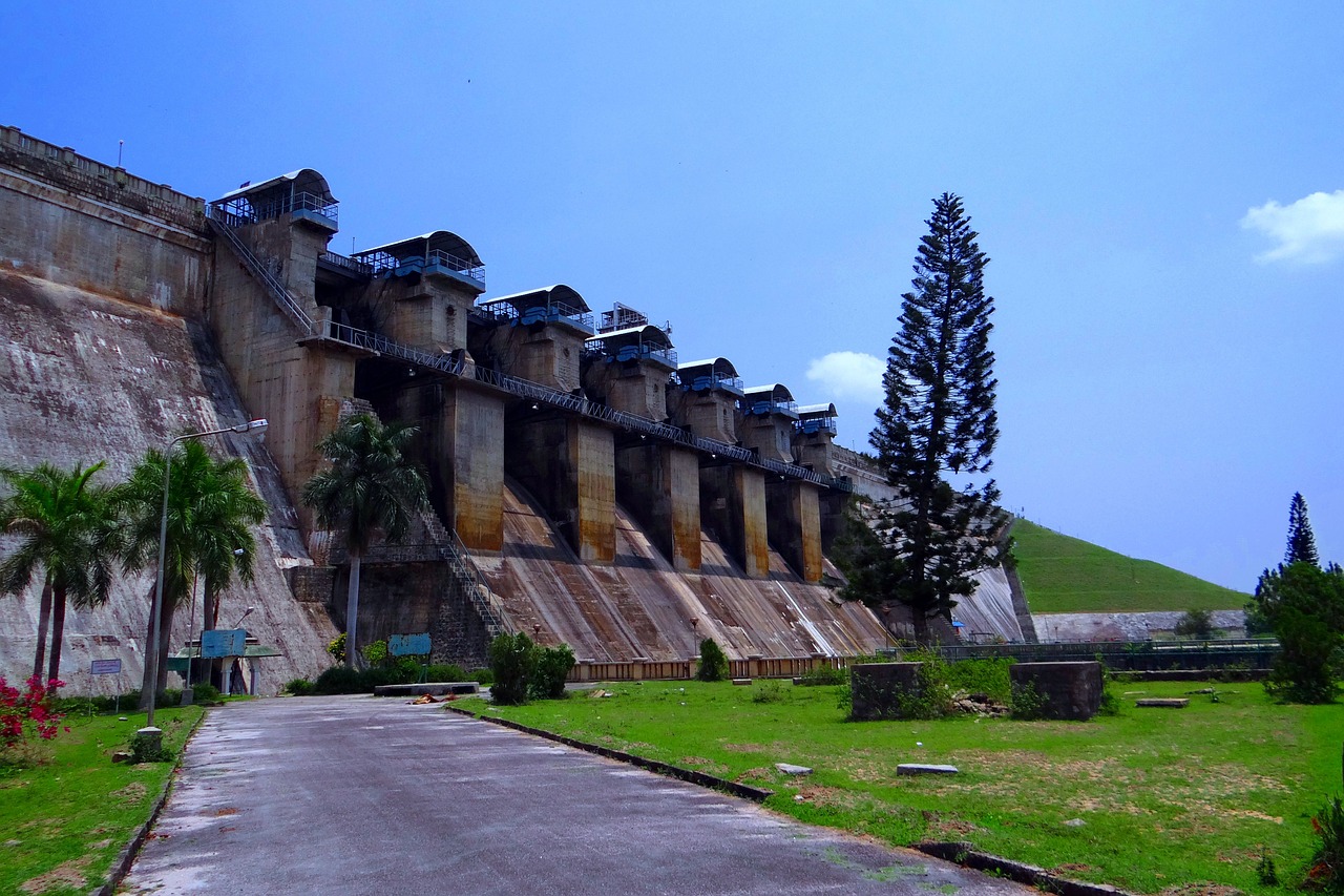 dam hemavathi river tourist attraction free photo