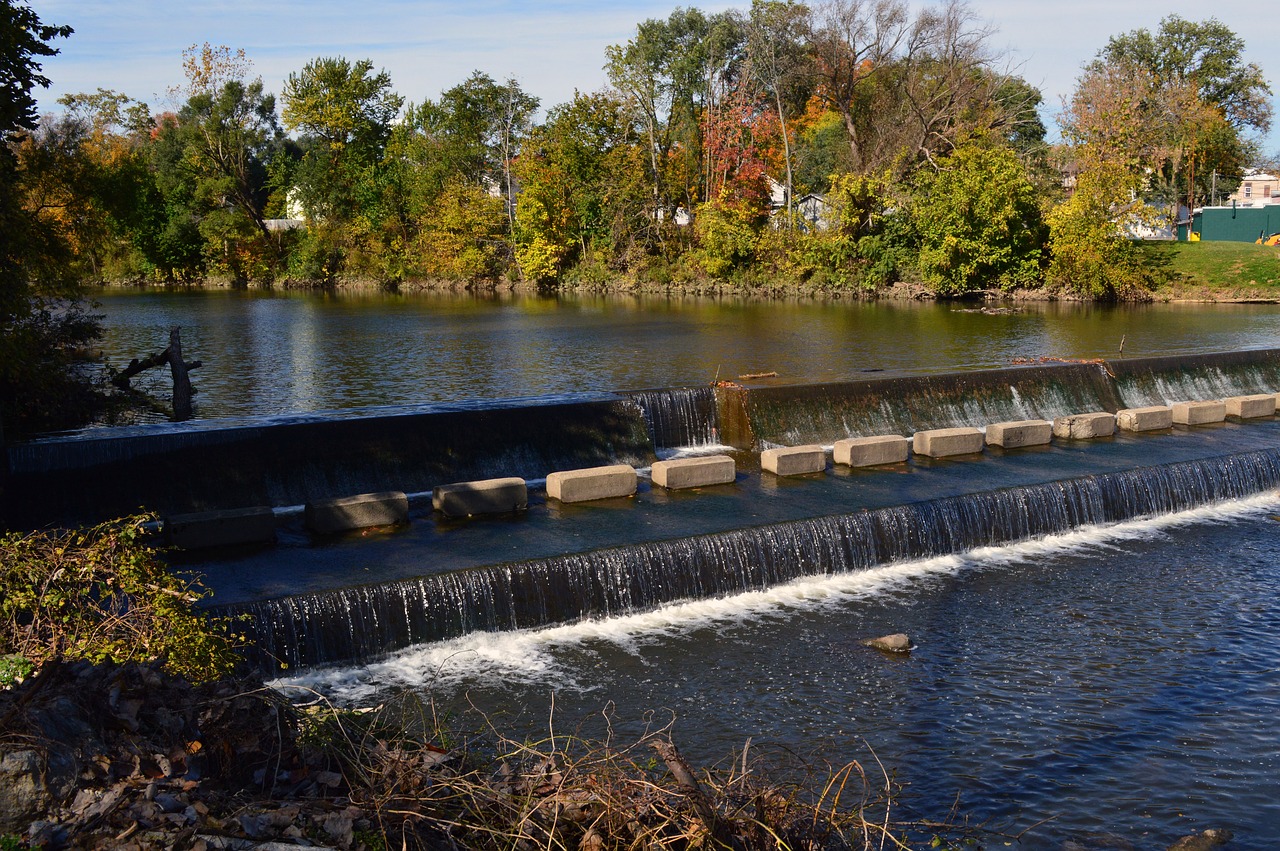 dam  water  fall free photo