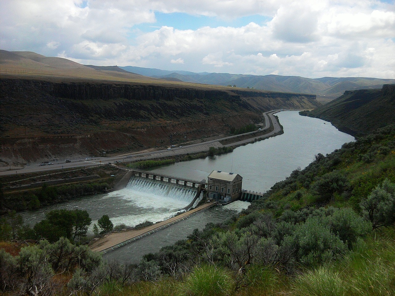 dam river environment free photo