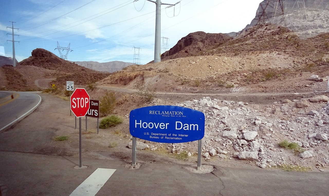 dam site hoover dam colorado river free photo