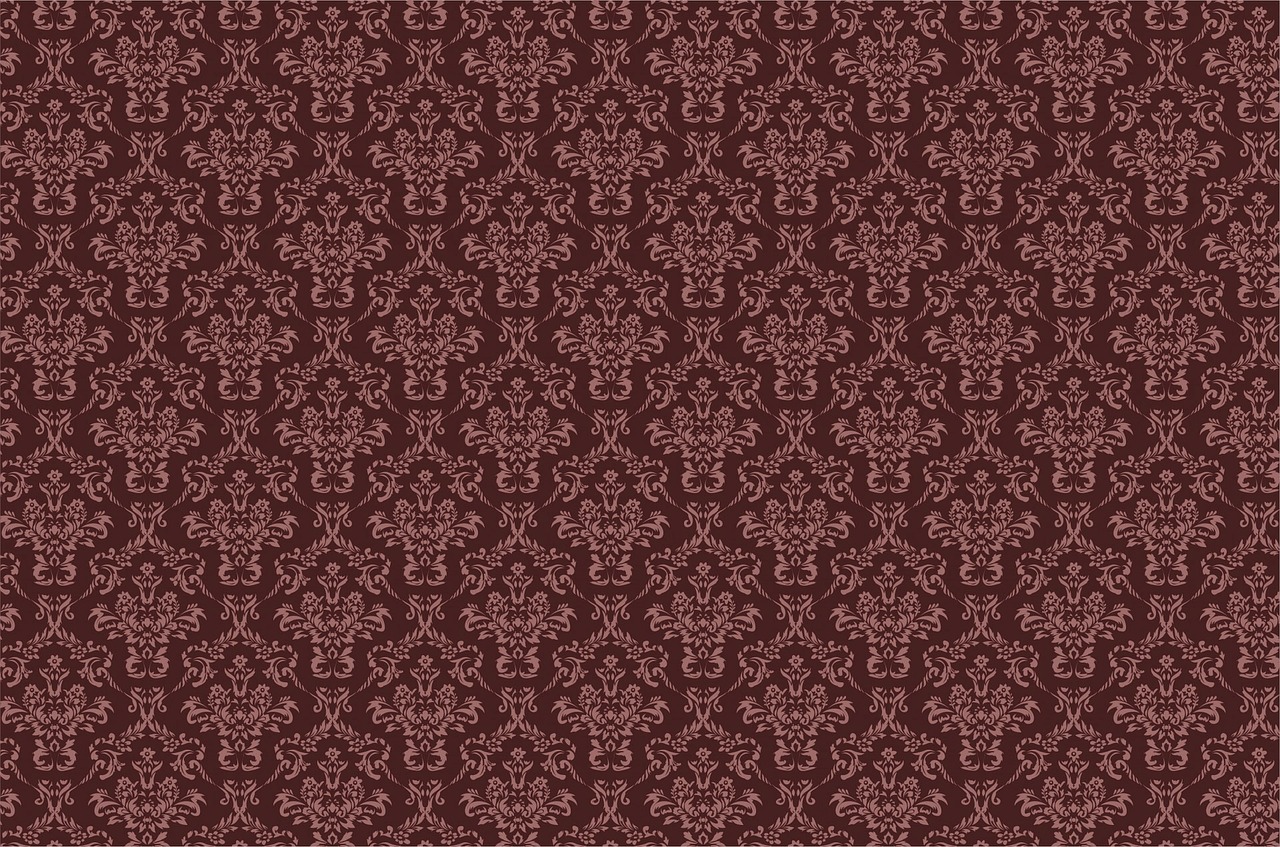 damask brown pattern free photo