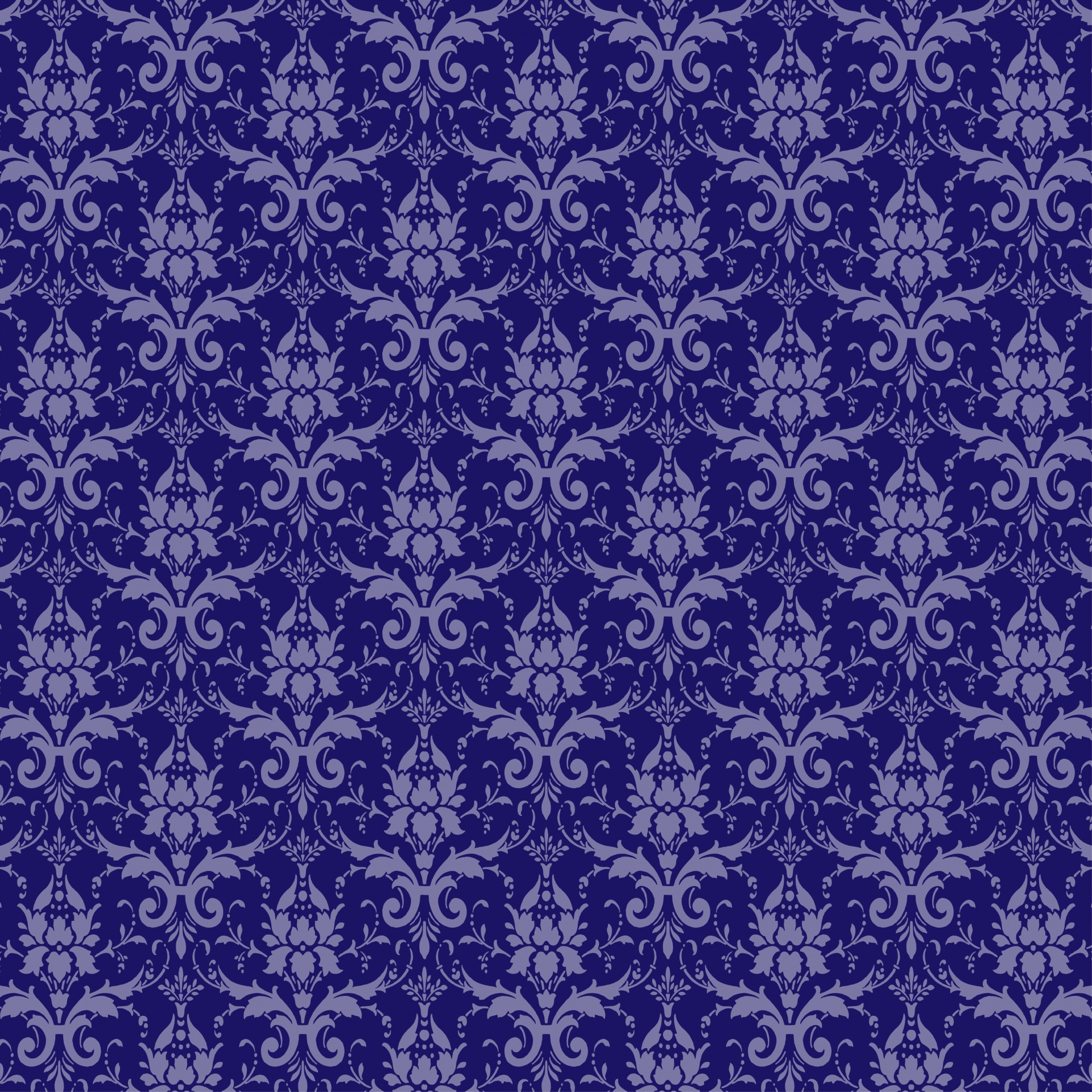 damask pattern blue free photo