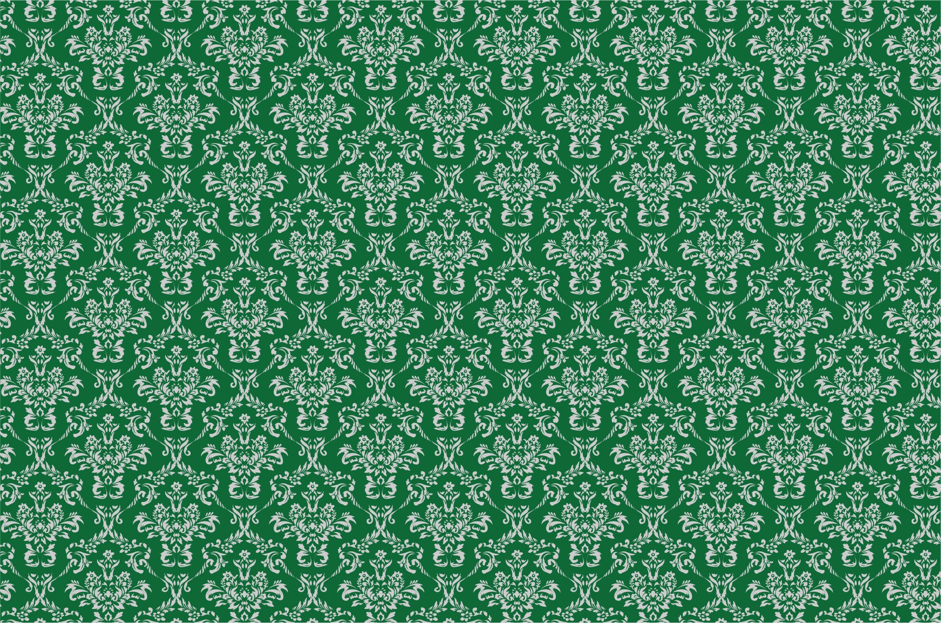 damask pattern green free photo