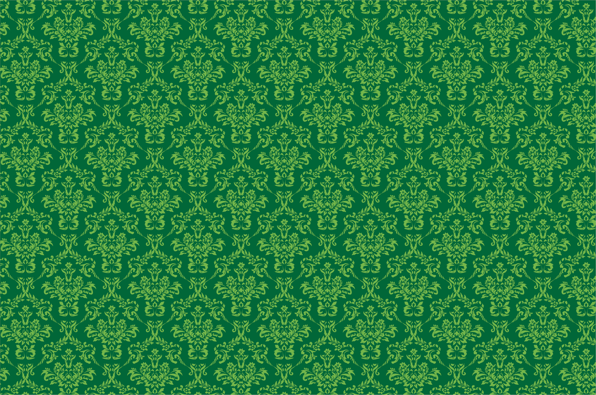 damask green pattern free photo