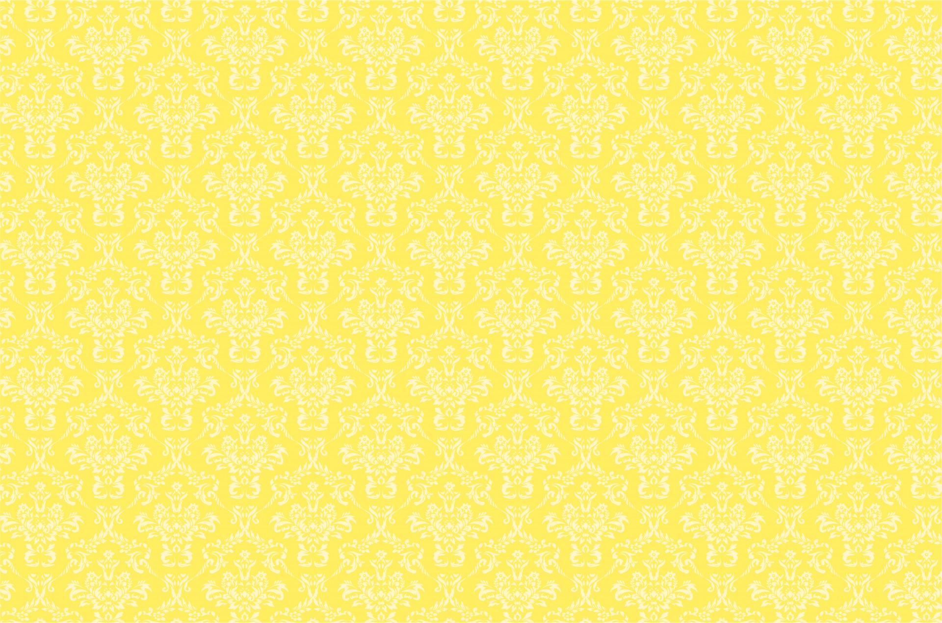 damask pattern yellow free photo