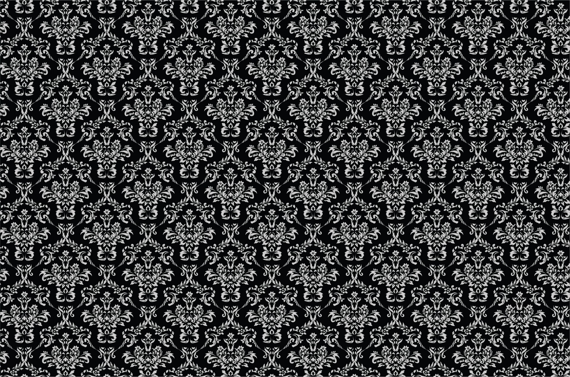 damask pattern black free photo
