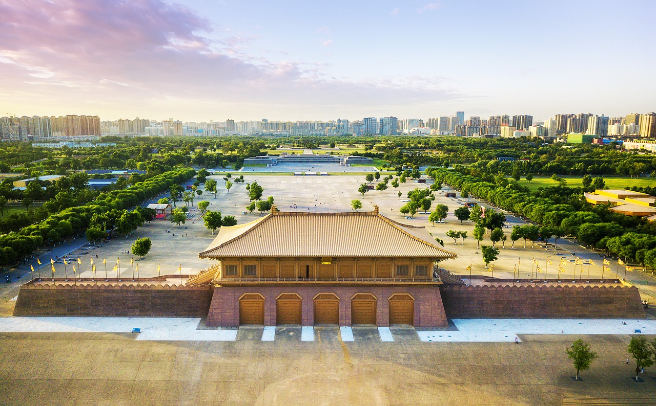 daming palace  china  heritage park free photo