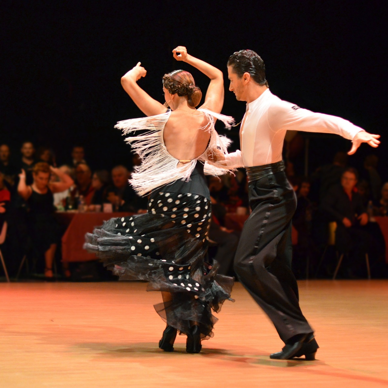 dance young couple two free photo