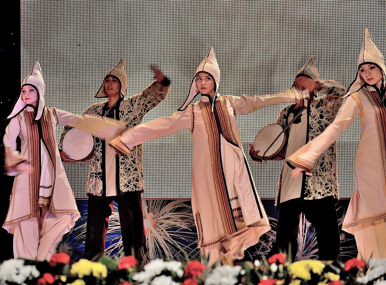 dance kazakh dance scene free photo