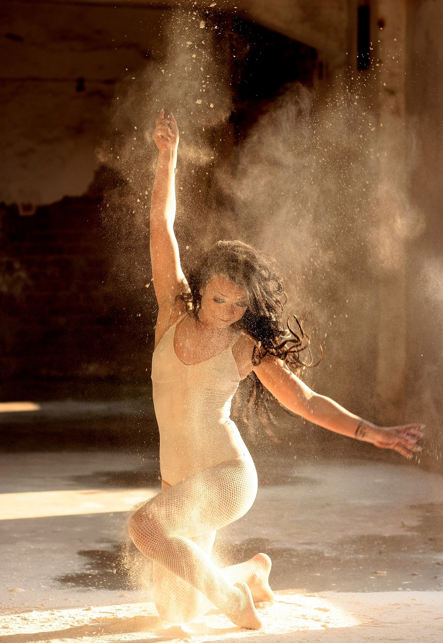 dancer flour motion free photo