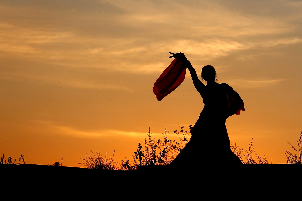 dancer dress sunset free photo