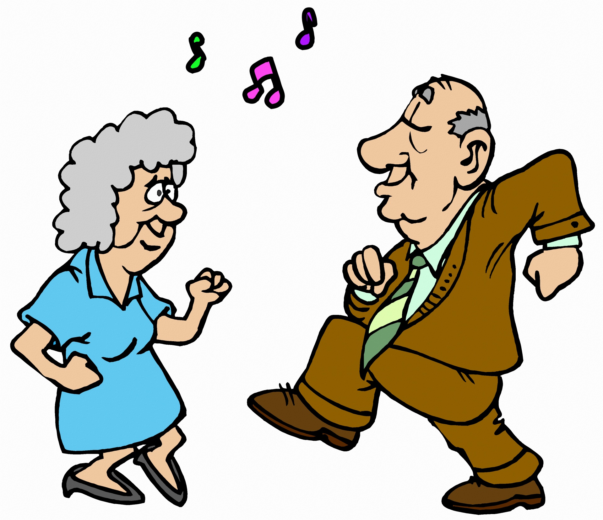 Fun,laugh,cartoon,elderly,dancing - free image from needpix.com