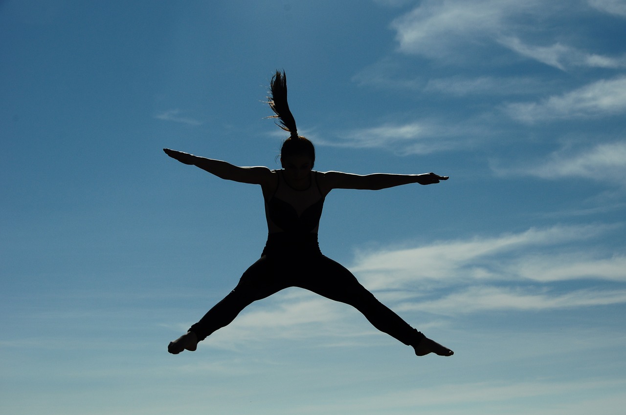 dancing yoga woman free photo