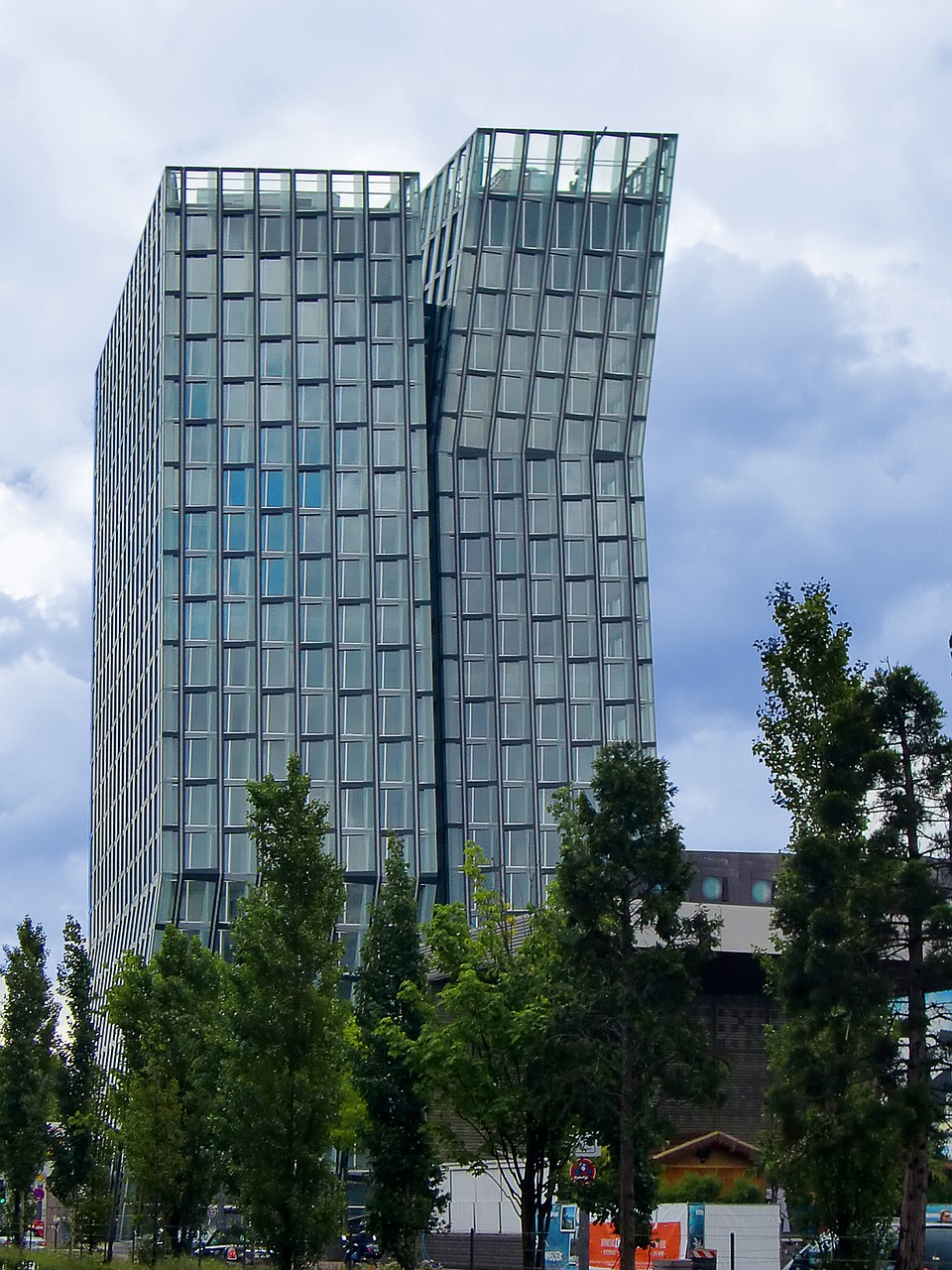 dancing towers skyscraper glass free photo