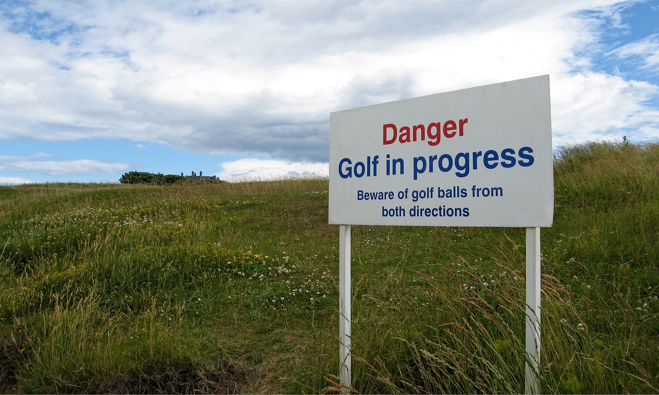 danger golf balls free photo