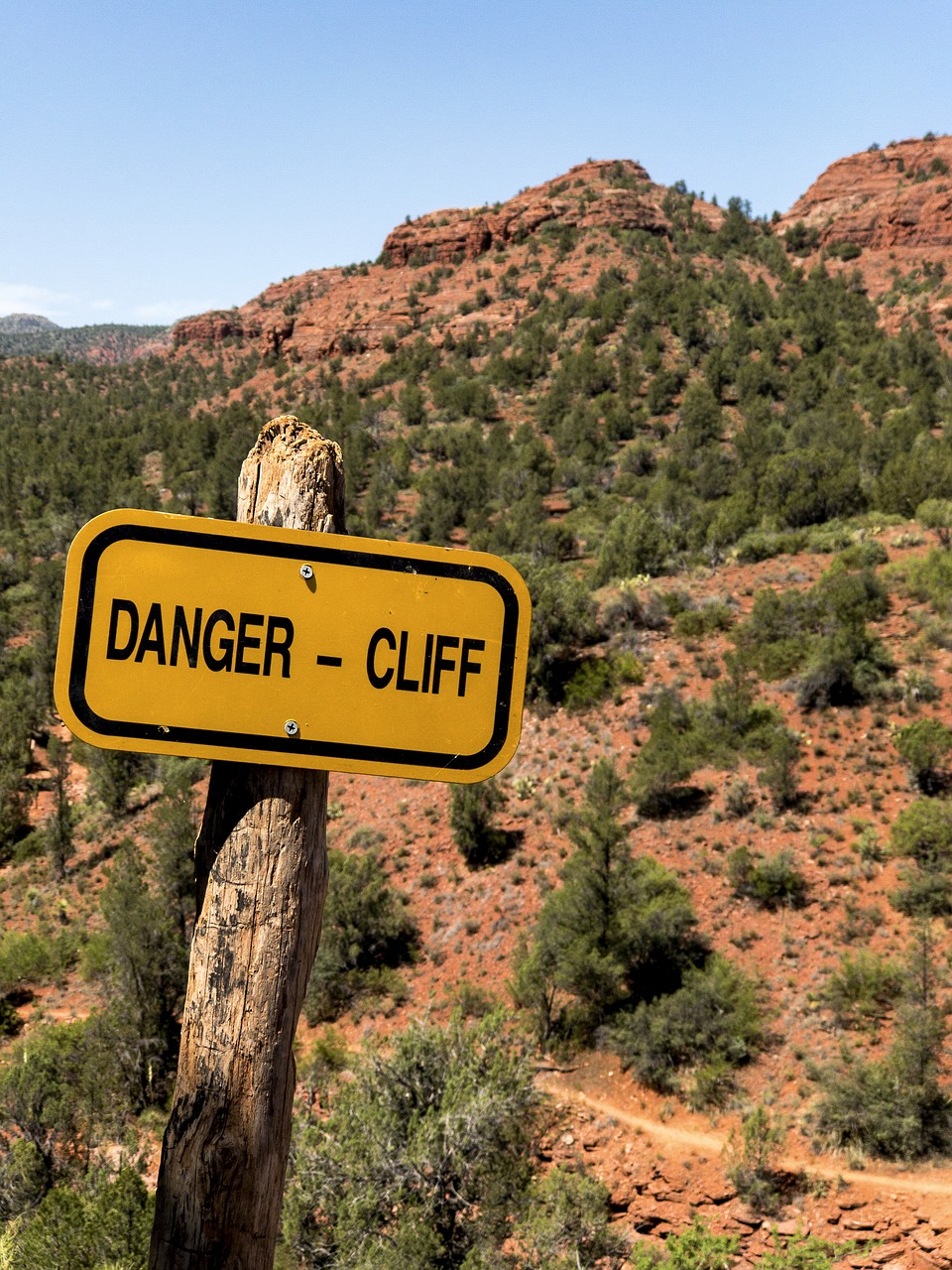 danger sign desert free photo