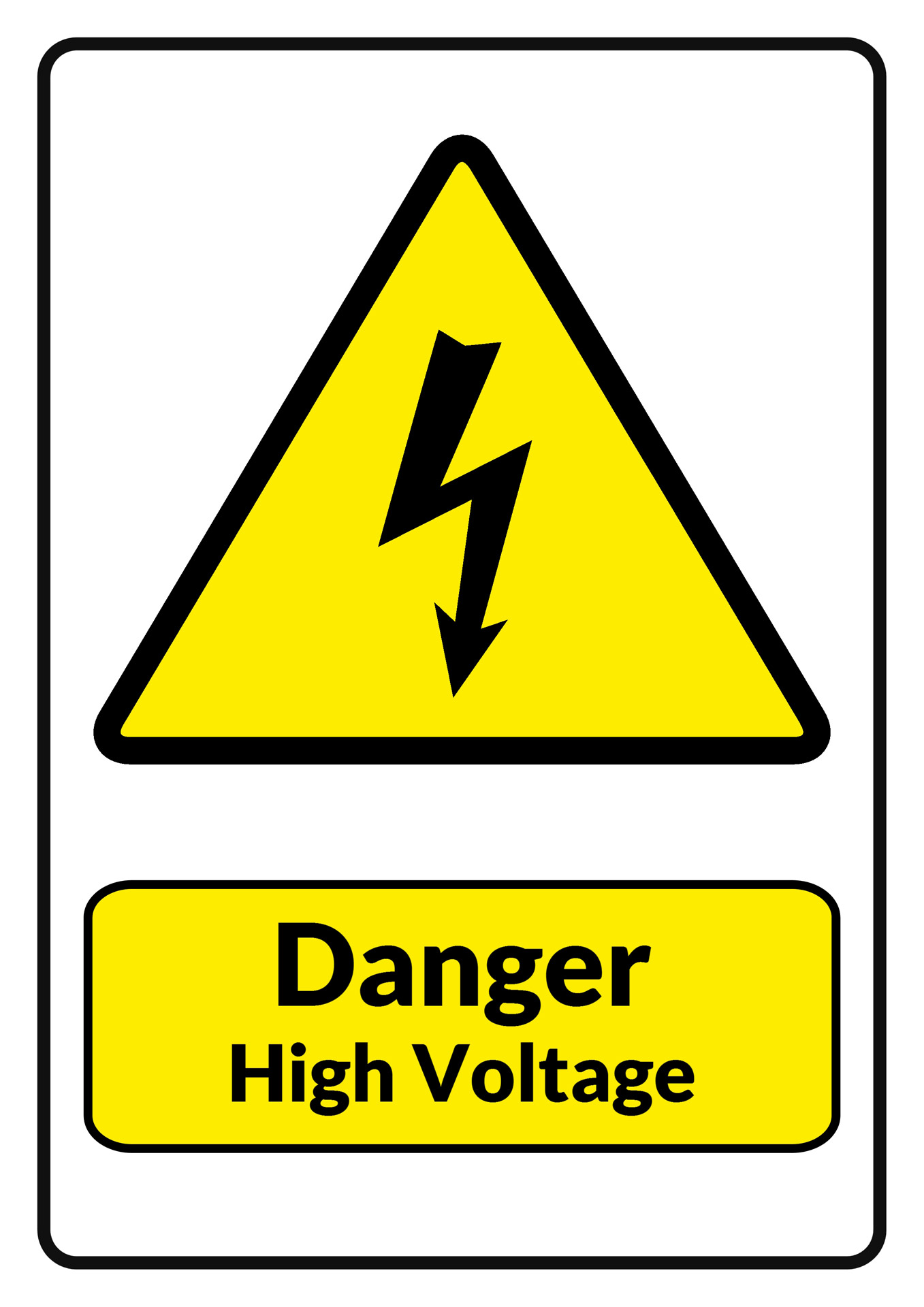 high voltage voltage warning free photo