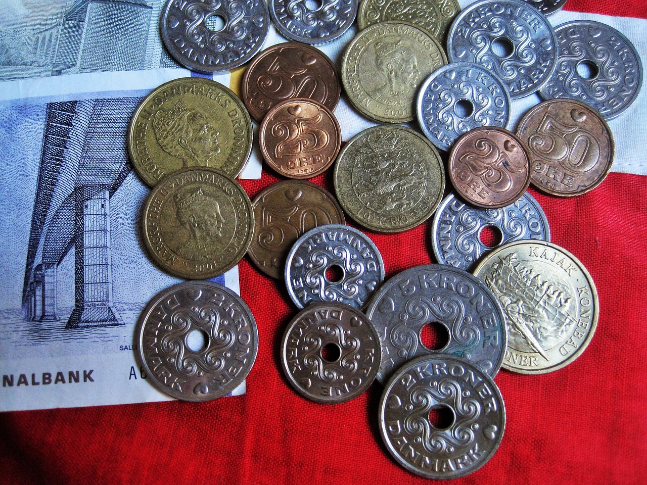 danish currency danish kroner danish coins free photo