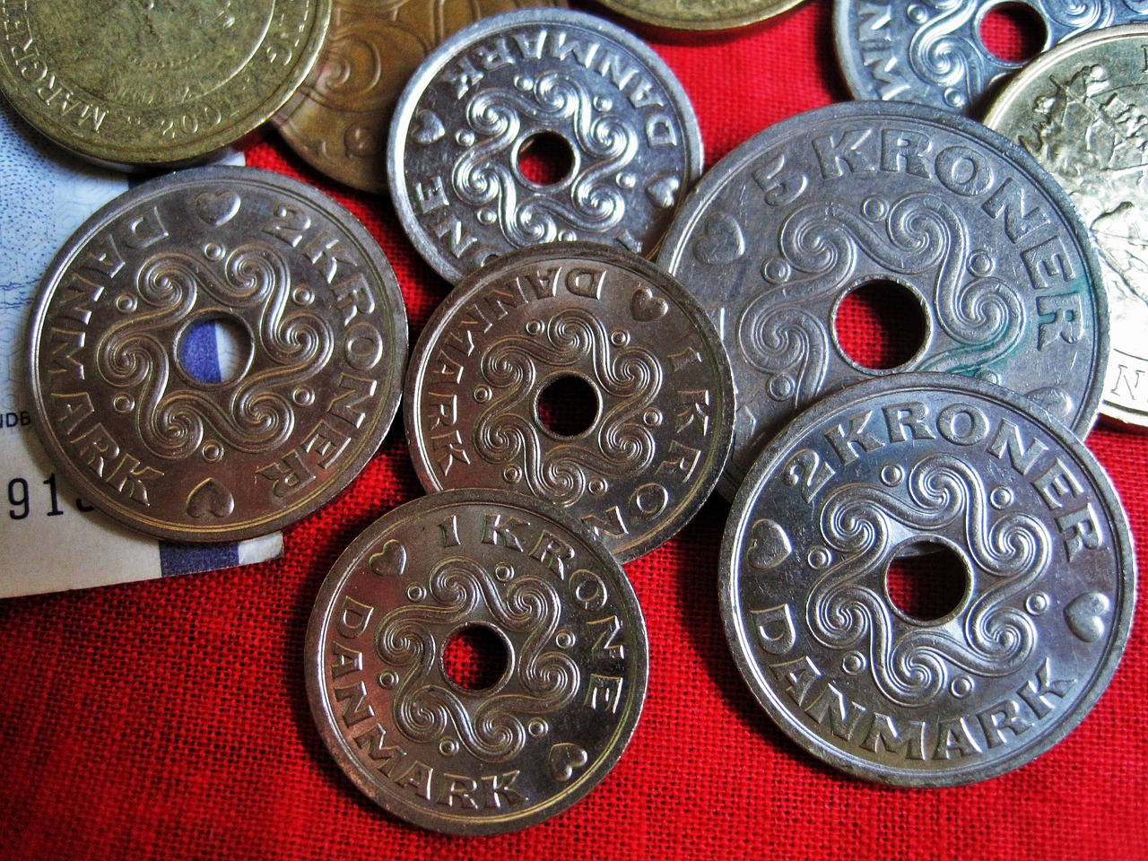 danish kroner danish currency danish coins free photo