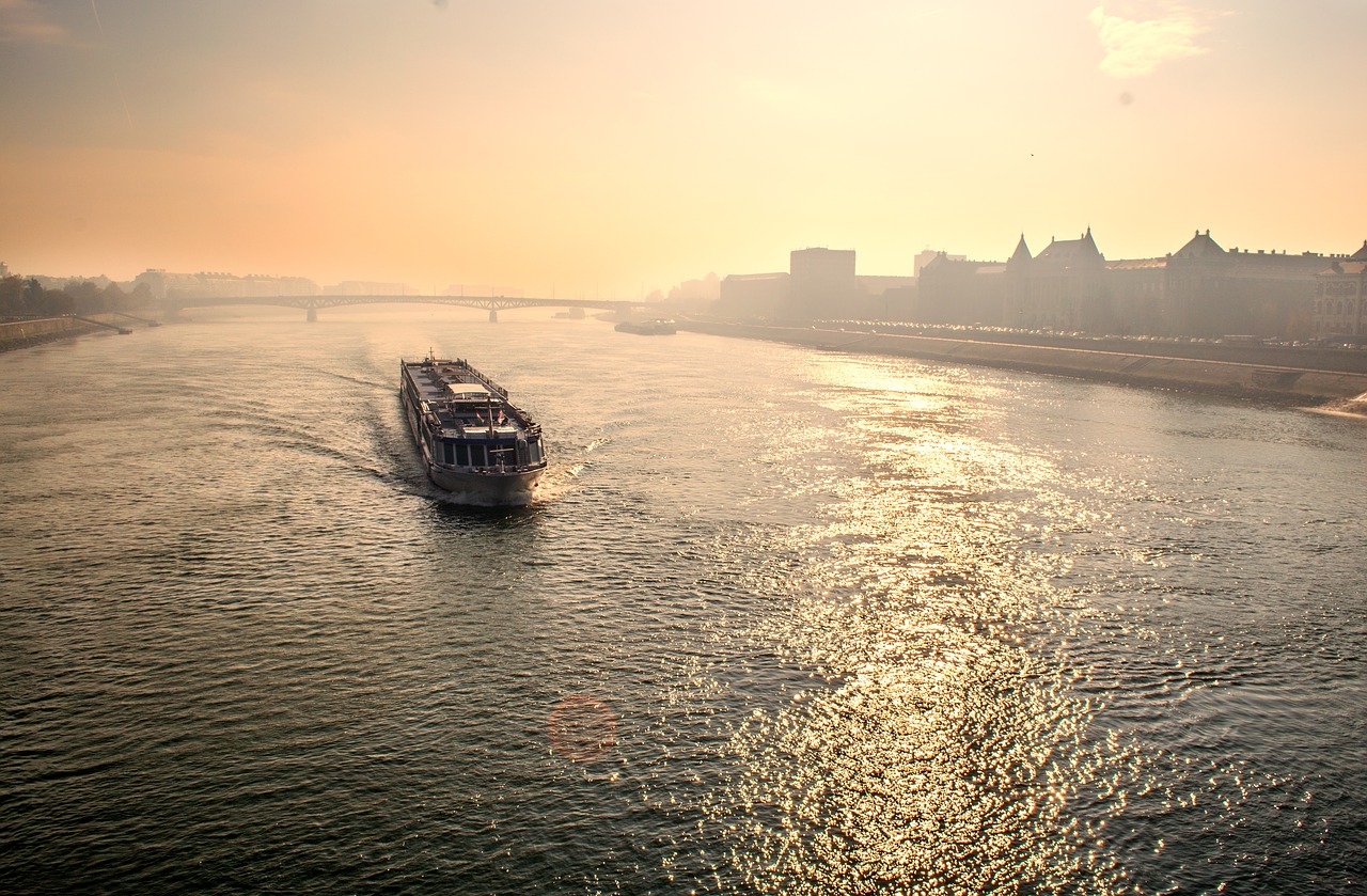 danube budapest river ferry boat free photo