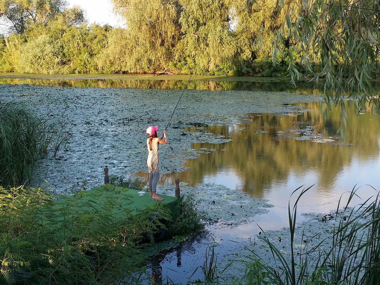 danube romania fishing free photo