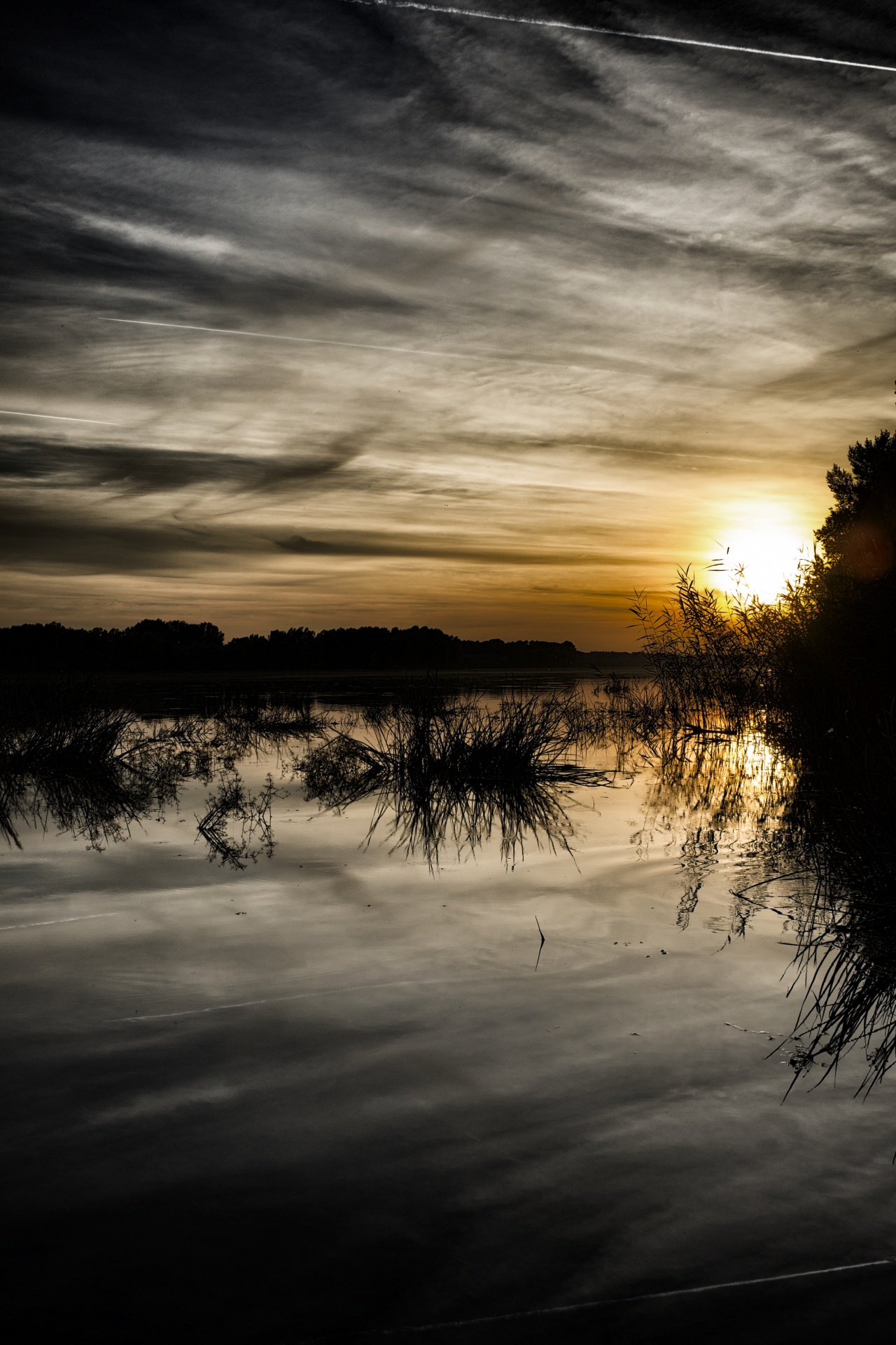 danube sunset river free photo