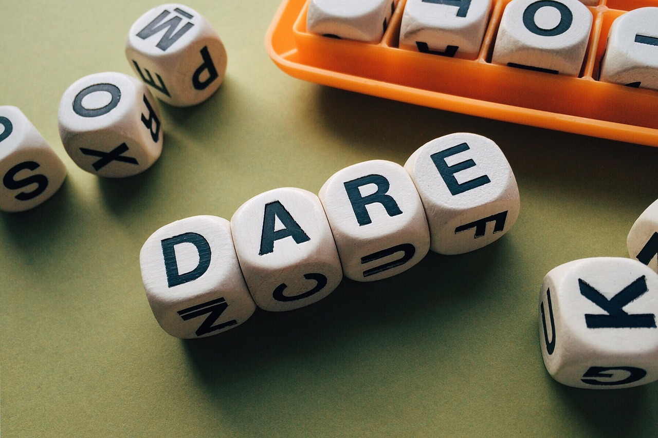 dare word letters free photo