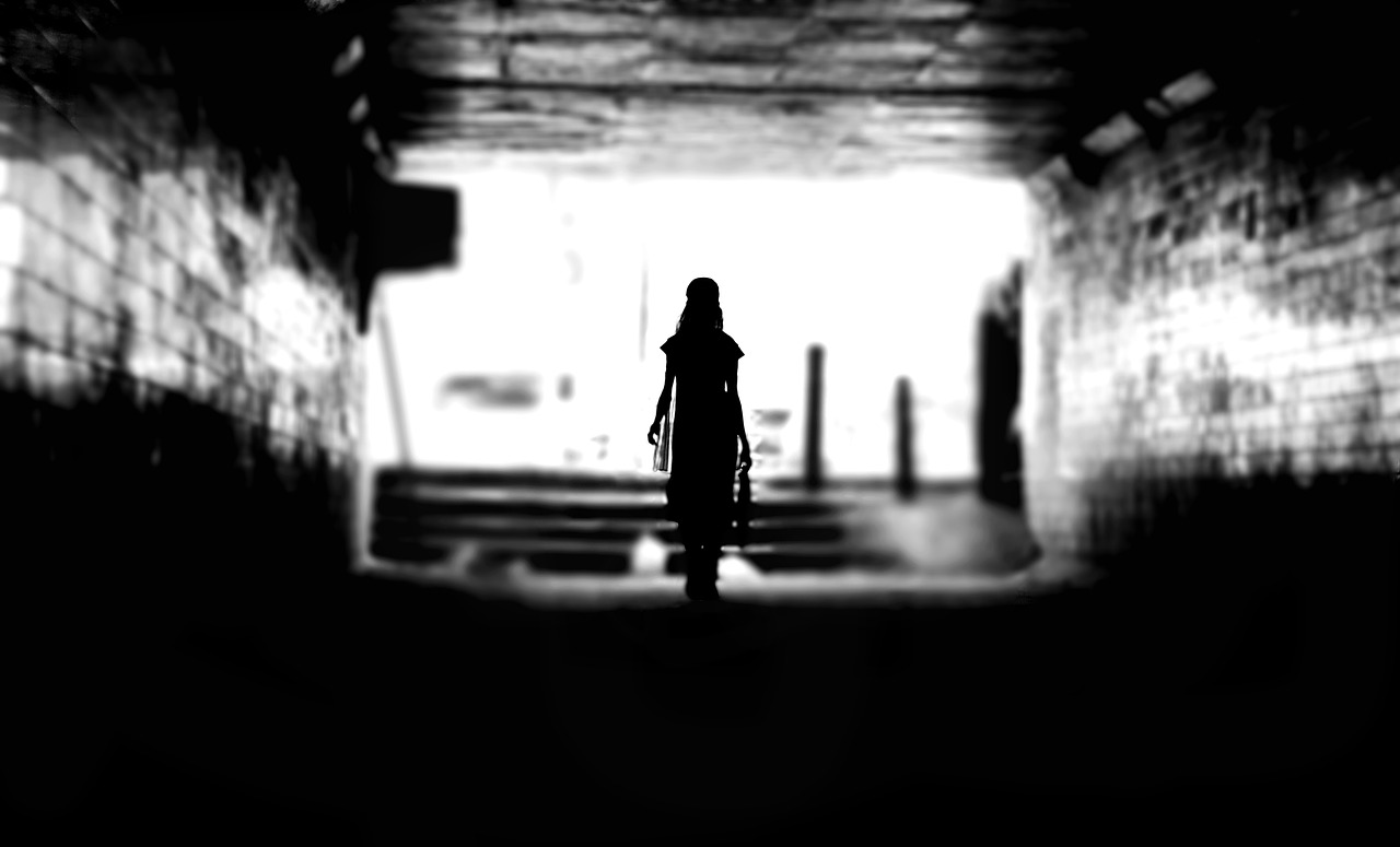 dark person silhouette free photo