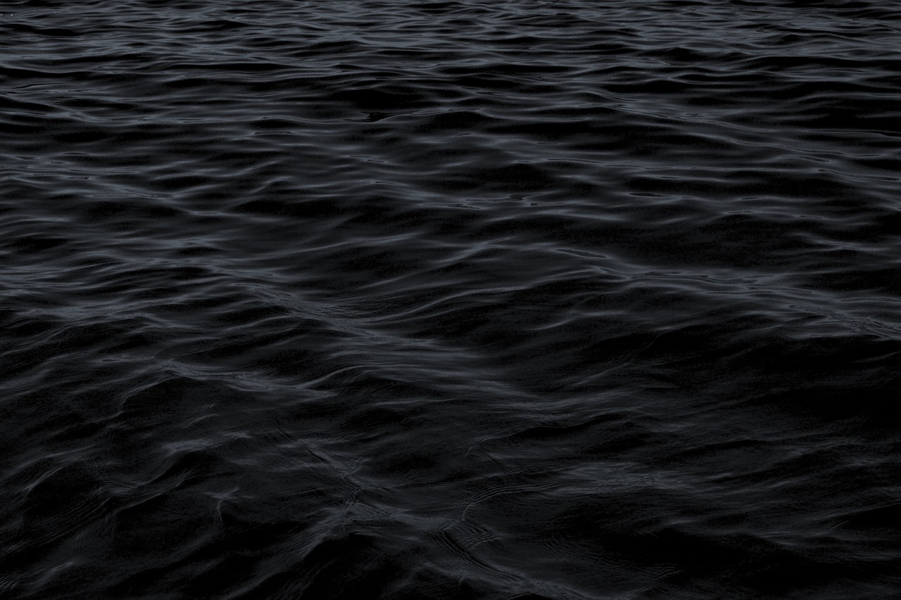 dark lake ocean free photo