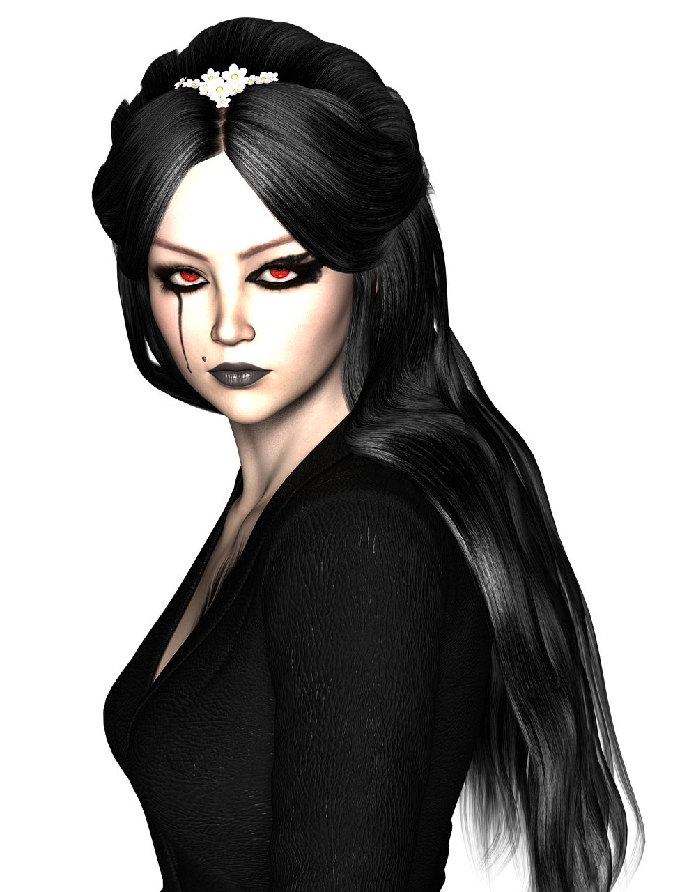 dark gothic woman free photo