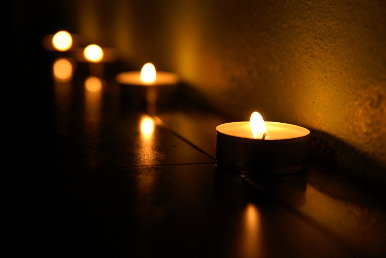 dark buildings candles free photo