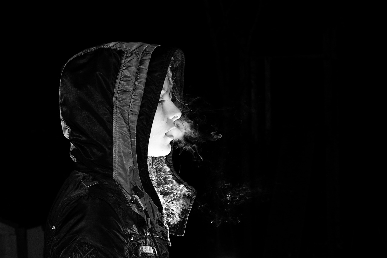 dark smoke side free photo