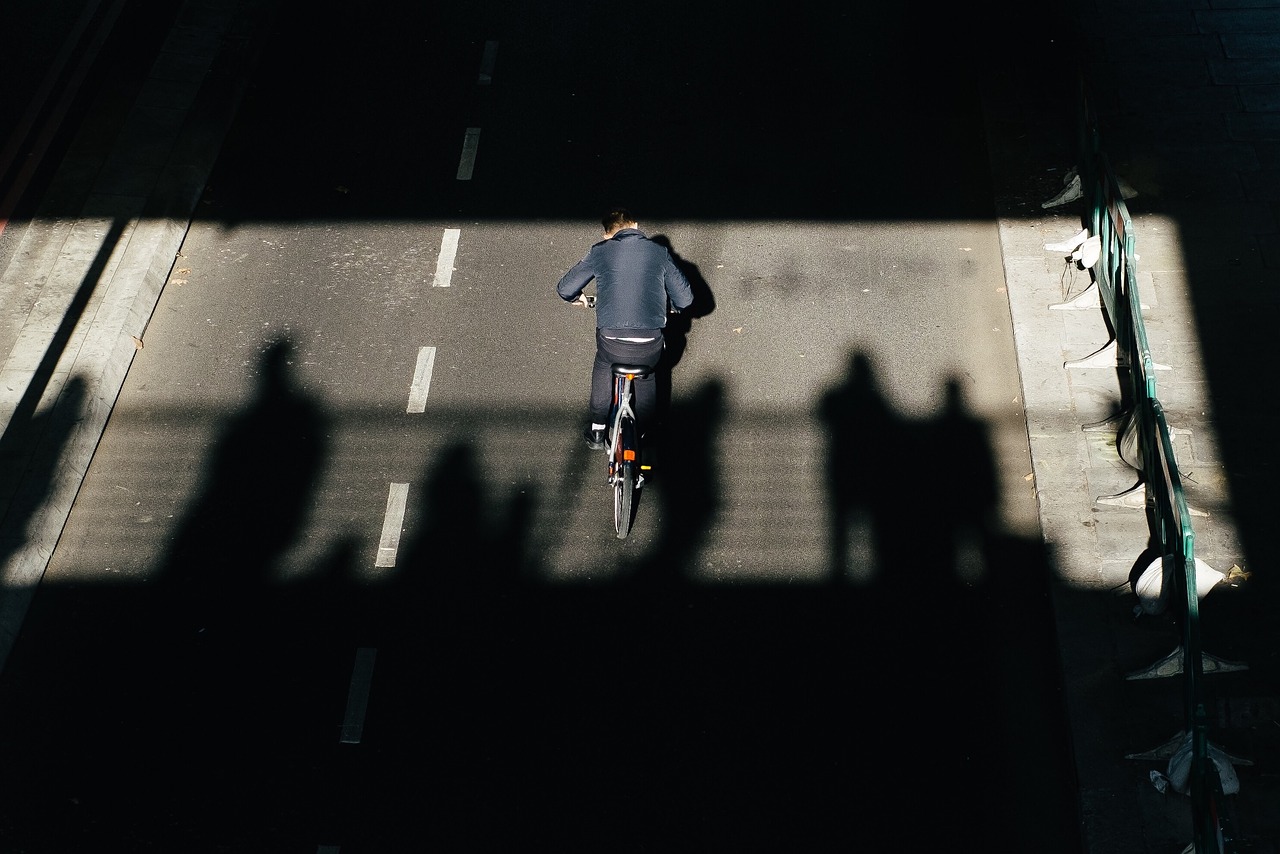 dark road street free photo