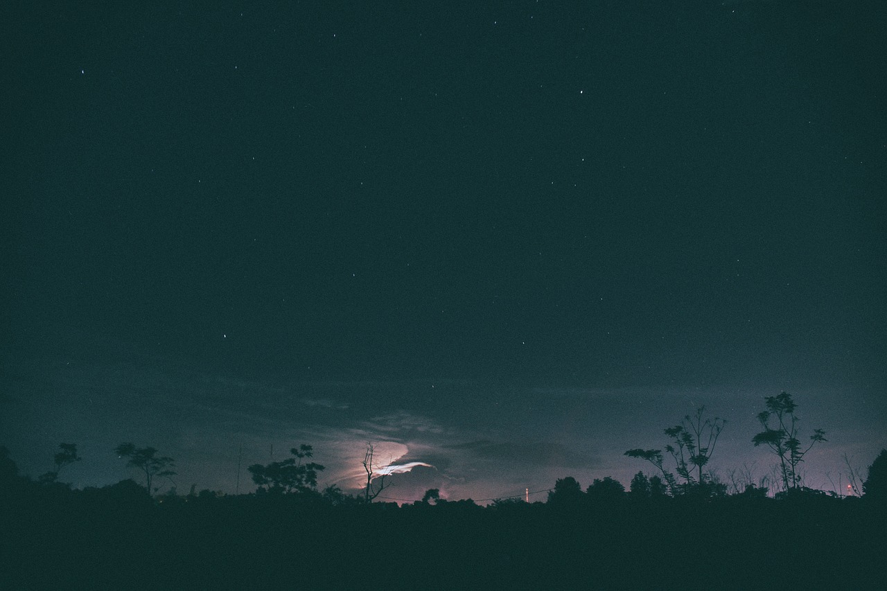 dark night sky free photo