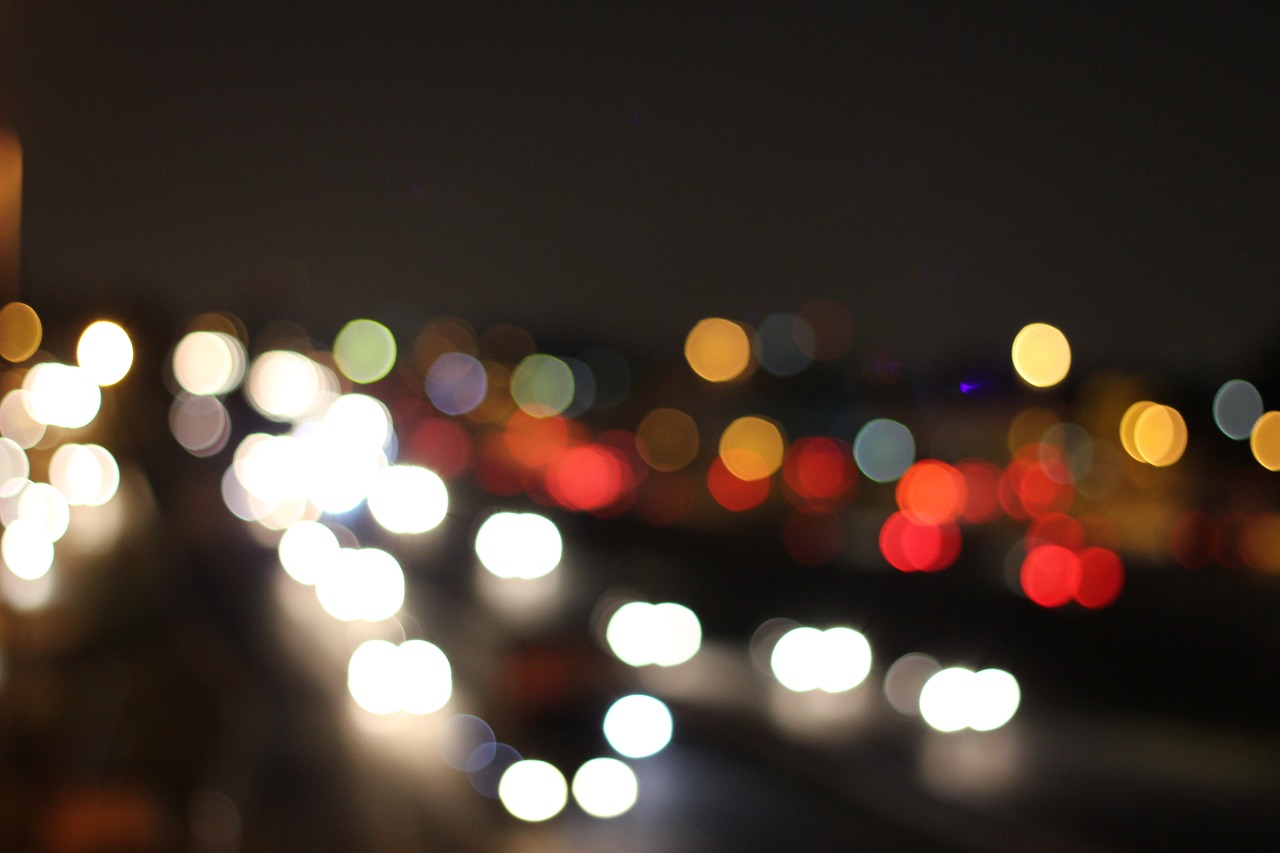 dark night bokeh free photo