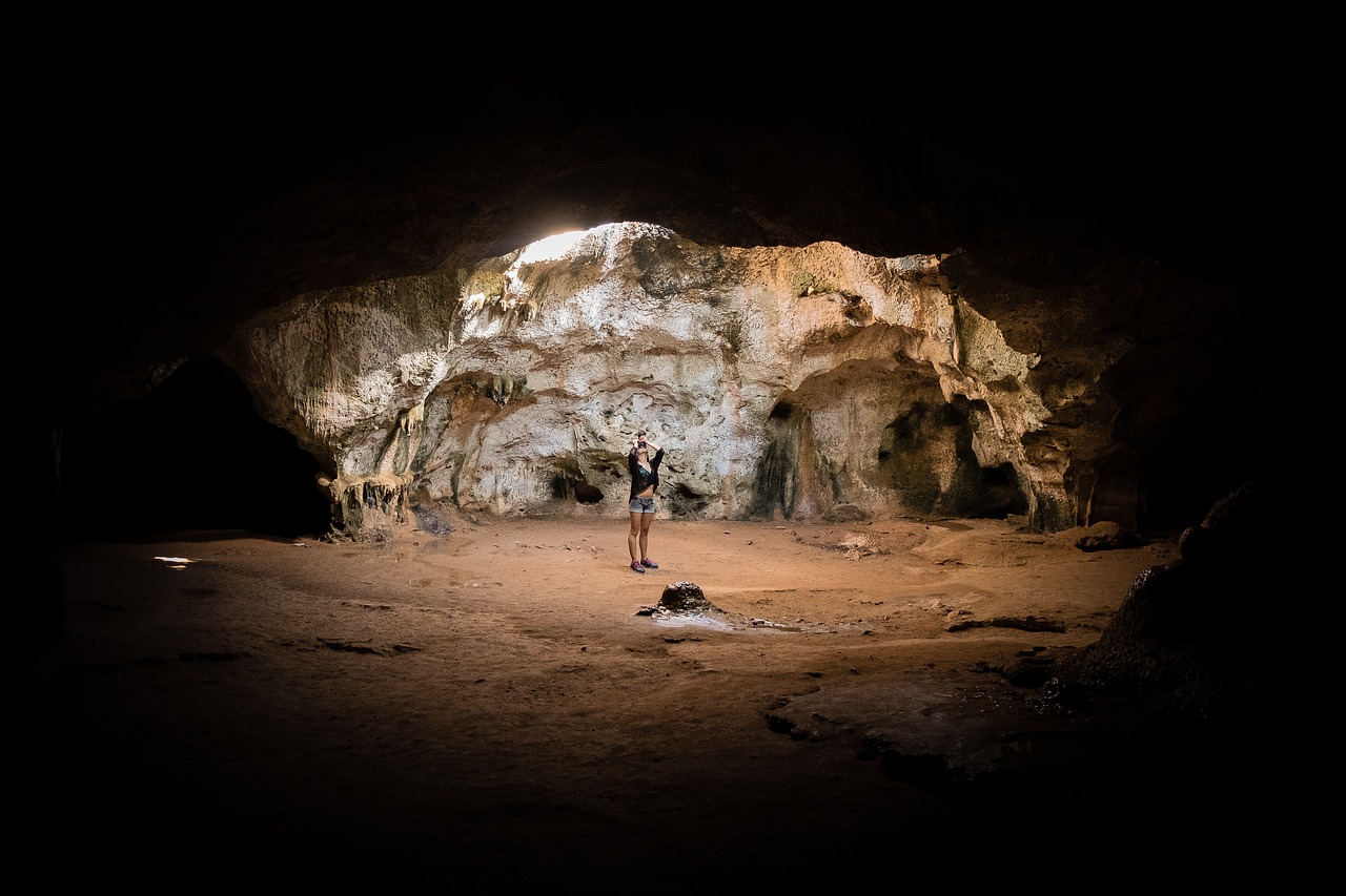 dark cave travel free photo