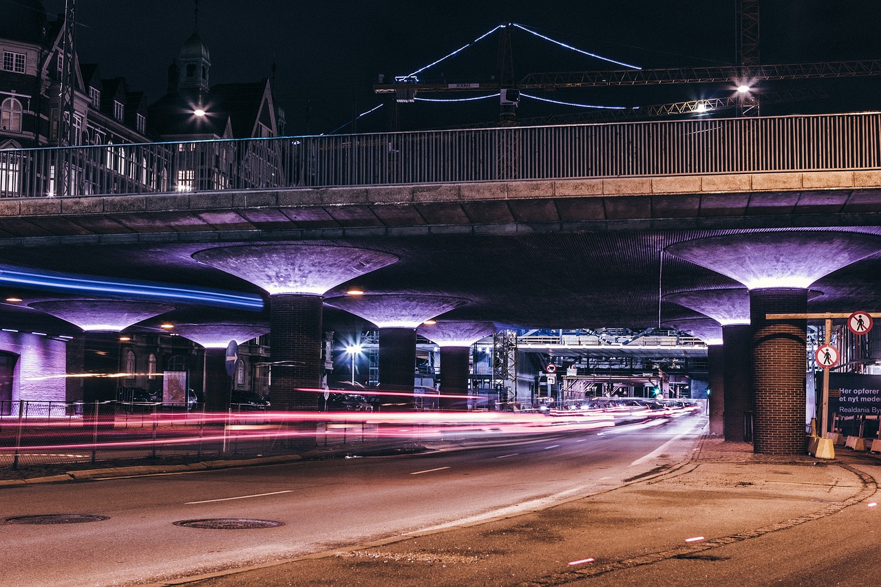 dark night long exposure free photo