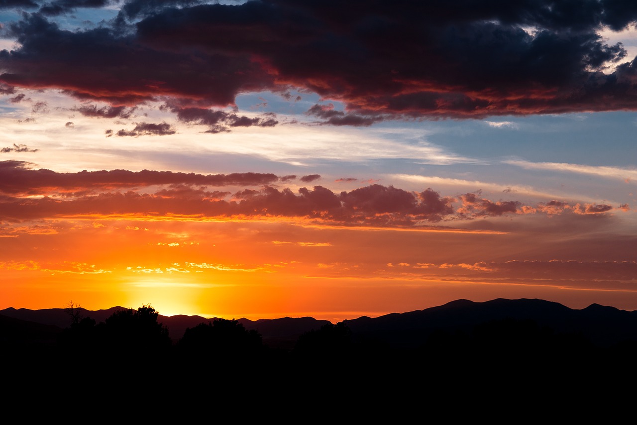 dark mountain sky free photo