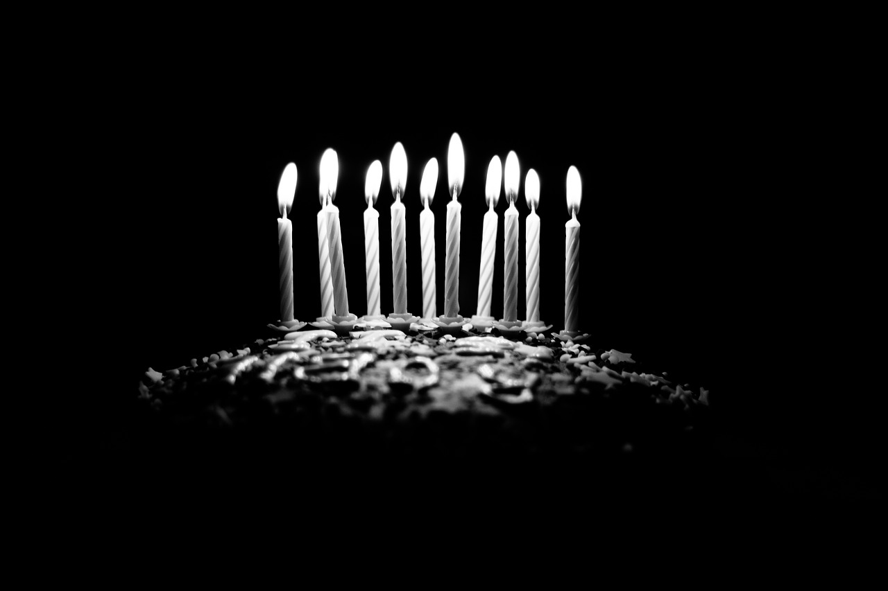 dark birthday cake free photo